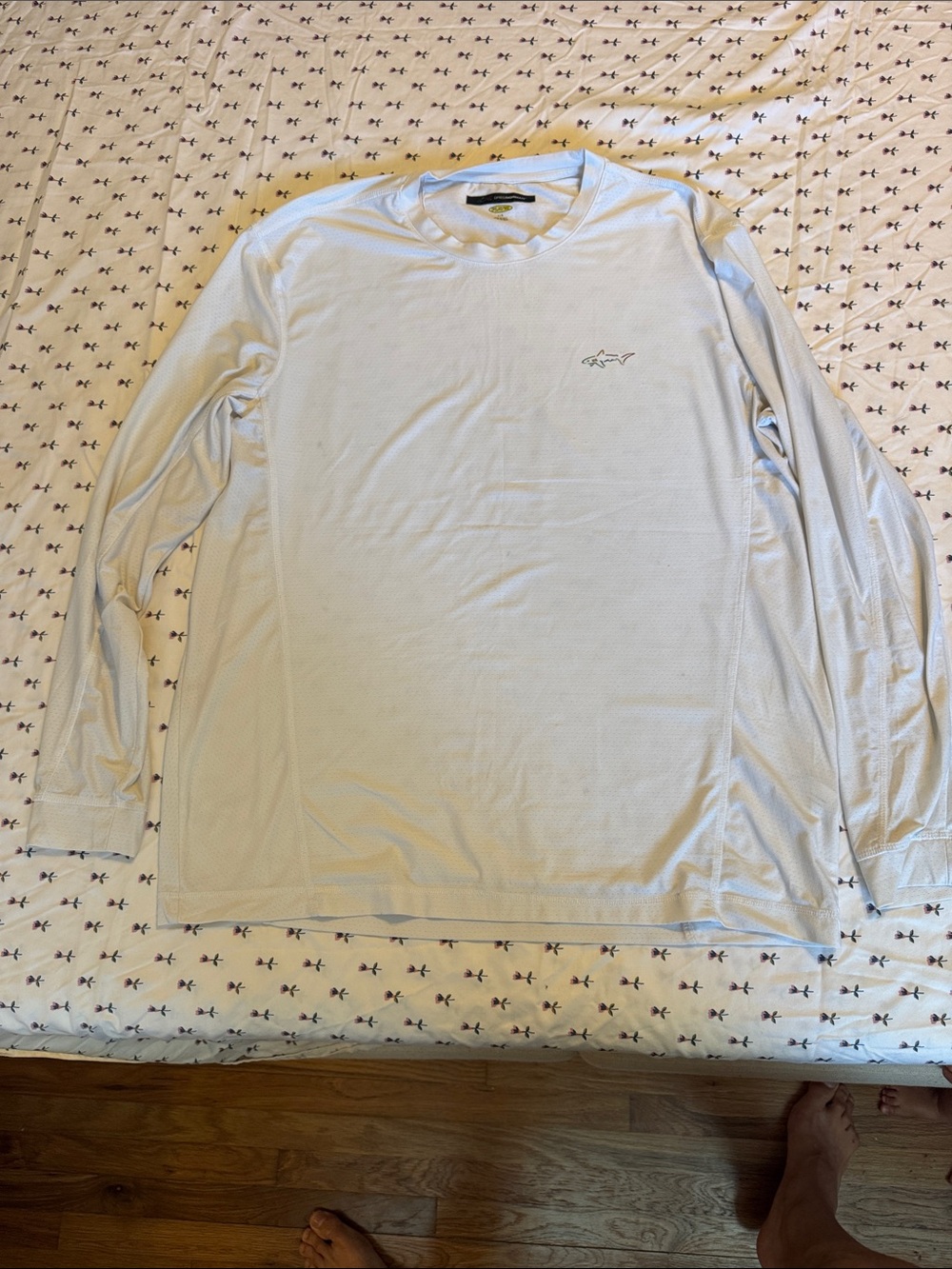 Greg Norman Collection Long-Sleeve Shirt in white